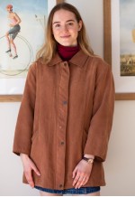 Brown camel color long parka jacket