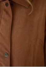Brown camel color long parka jacket