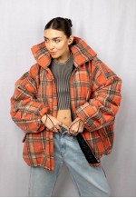 Bomber oversize red rush jacket