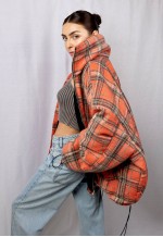 Bomber oversize red rush jacket