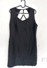 Vintage 90s Black Shift Mini Dress - Large