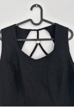 Vintage 90s Black Shift Mini Dress - Large