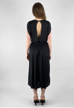 70's Radley Vintage Black Slinky Sequin Evening Dress