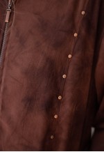 Brown jacket and long skirt set