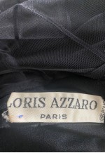Louis Azzaro Black Long Sleeve Vintage 80's Maxi Dress