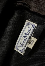 70's Vintage Vera Mont Of Paris Black Halter Neck Maxi Dress
