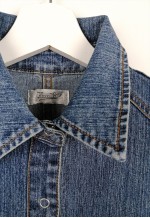 PIMKIE Vintage 90's Button Down Jean Denim Dress Grunge