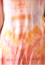 Pastel colorful belted ombre cami tie dye dress