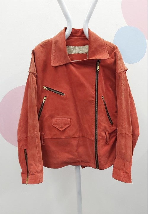 Amoretti Suede Leather Bike Style Jacket