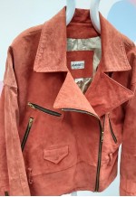 Amoretti Suede Leather Bike Style Jacket