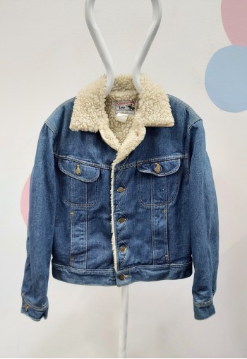 70S Vintage Storm Rider Sherpa Denim Jacket