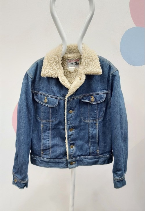 70S Vintage Storm Rider Sherpa Denim Jacket