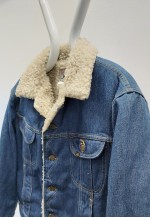 70S Vintage Storm Rider Sherpa Denim Jacket