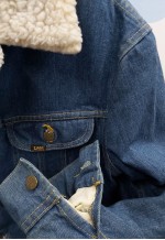 70S Vintage Storm Rider Sherpa Denim Jacket