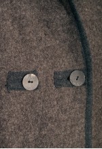 Vintage Wool Coat 80s Preppy Cottagecore Jacket in Brown