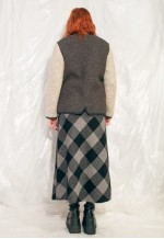 Vintage Wool Coat 80s Preppy Cottagecore Jacket in Brown
