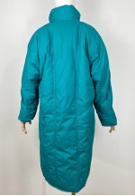 Vintage Italian Long Puffer Jacket, 1980's Goose Down puffer