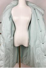 Vintage Italian Long Puffer Jacket, 1980's Goose Down puffer