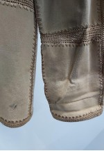 00s Suede Crochet Stitch Jacket Tan