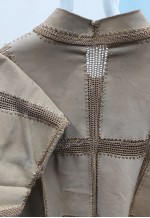 00s Suede Crochet Stitch Jacket Tan